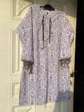 Stylish kurti Brown&White mixed